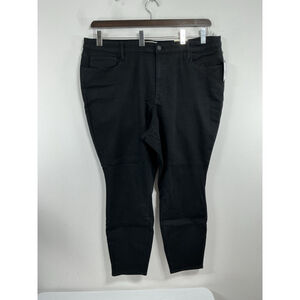 Womans NWT Universal Thread High Rise Skinny Stretch Black Jeans Size 26